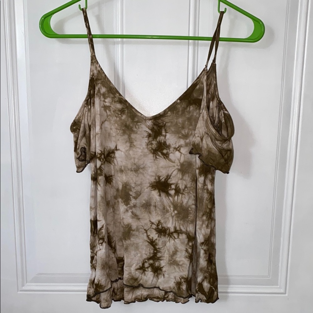 American Eagle Outfitters Brown Tie-Dye Camisole
